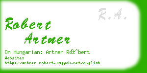 robert artner business card